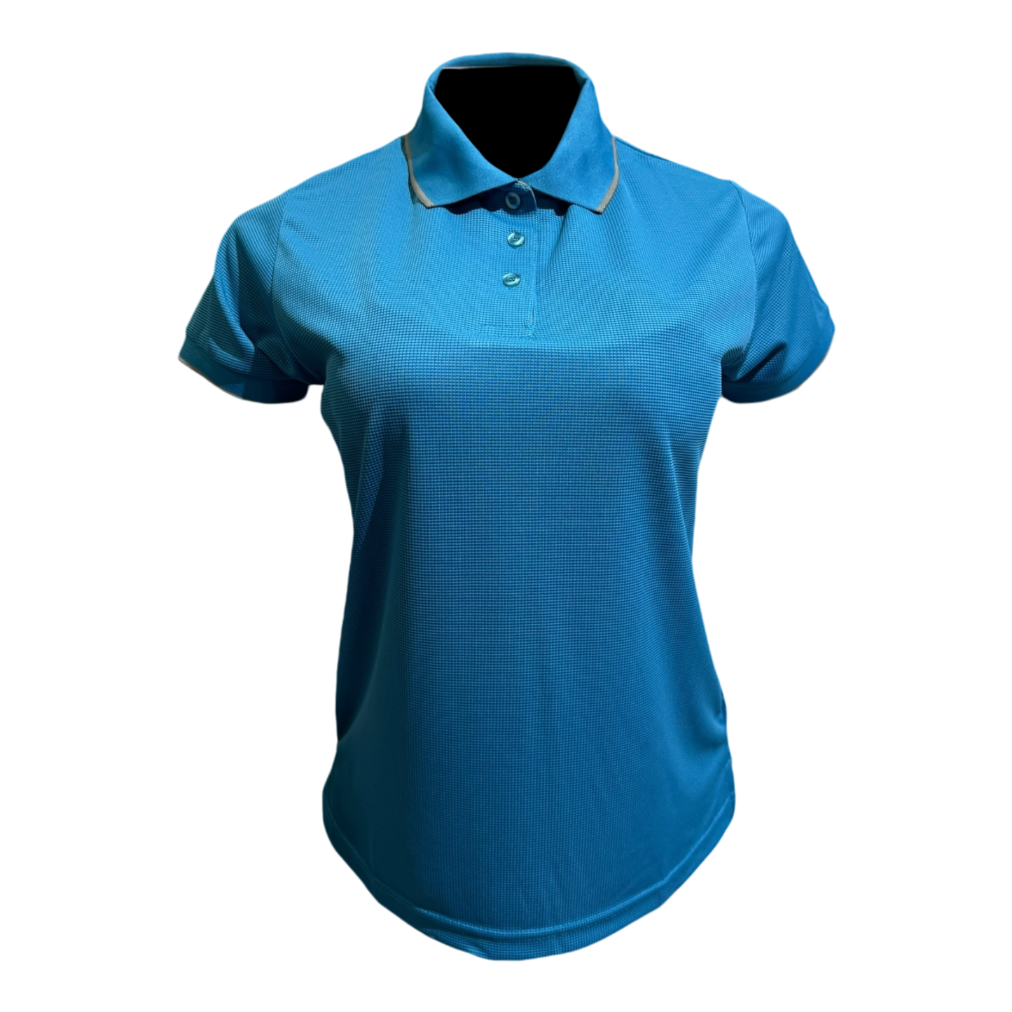 Camisa tipo polo Waffit -Turquesa