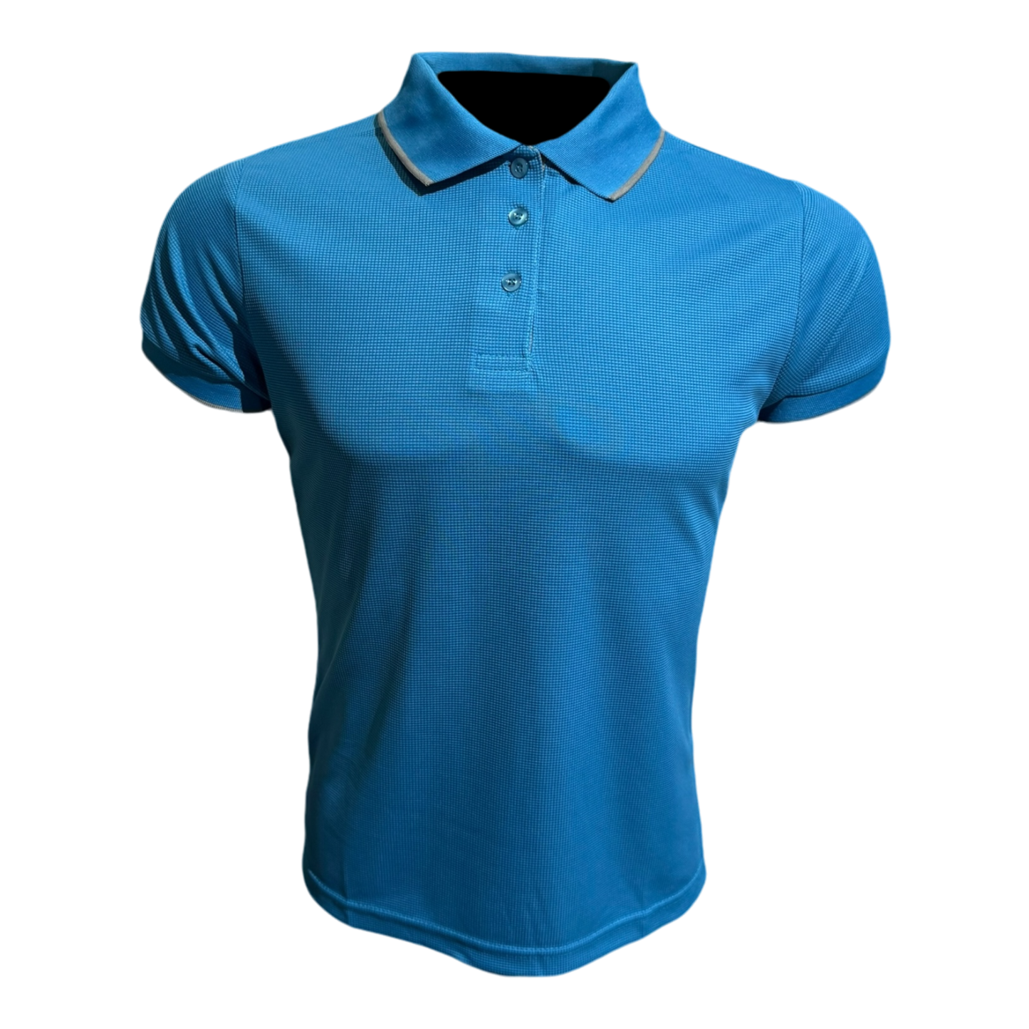 Camisa tipo polo Waffit -Turquesa