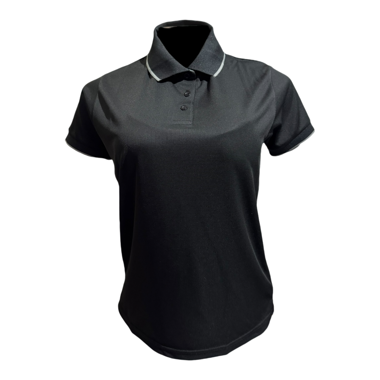 Camisa tipo polo Waffit - Negro