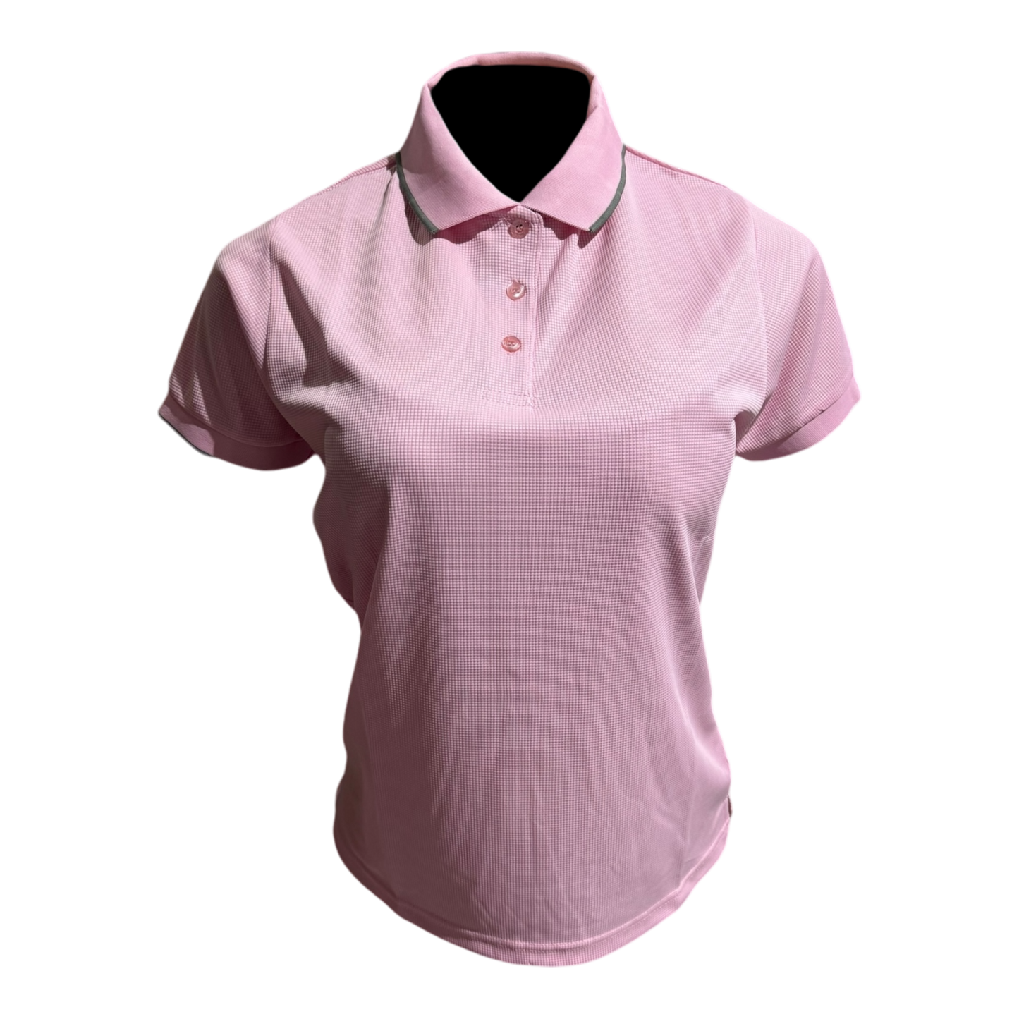 Camisa tipo polo Waffit- Rosado