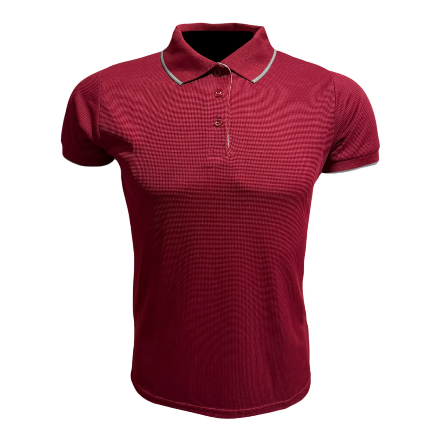 Camisa tipo polo Waffit - Vino