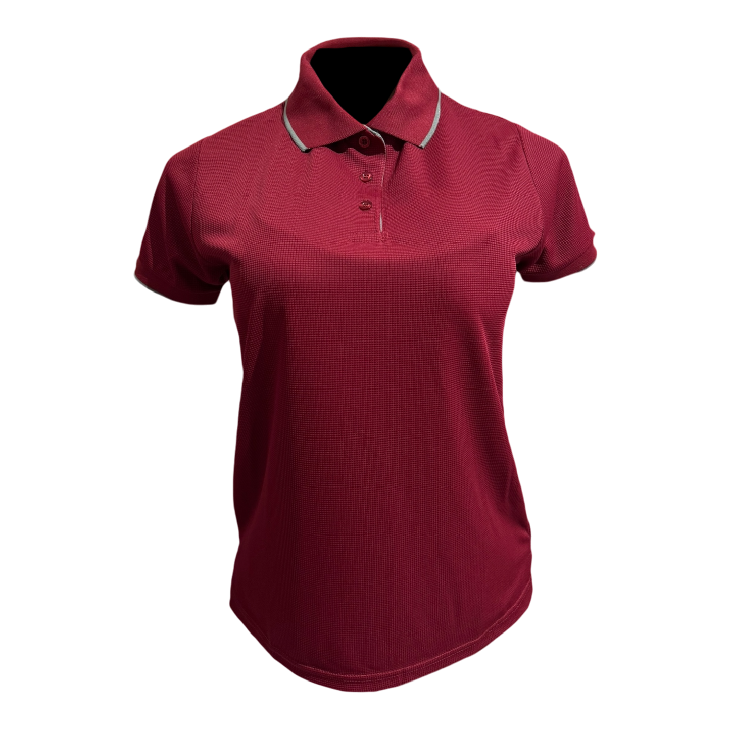 Camisa tipo polo Waffit - Vino