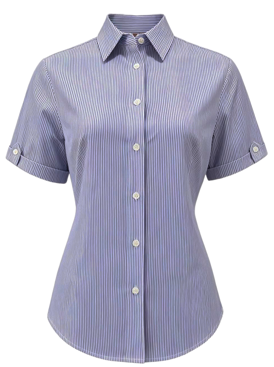 Camisa Rallas Azul