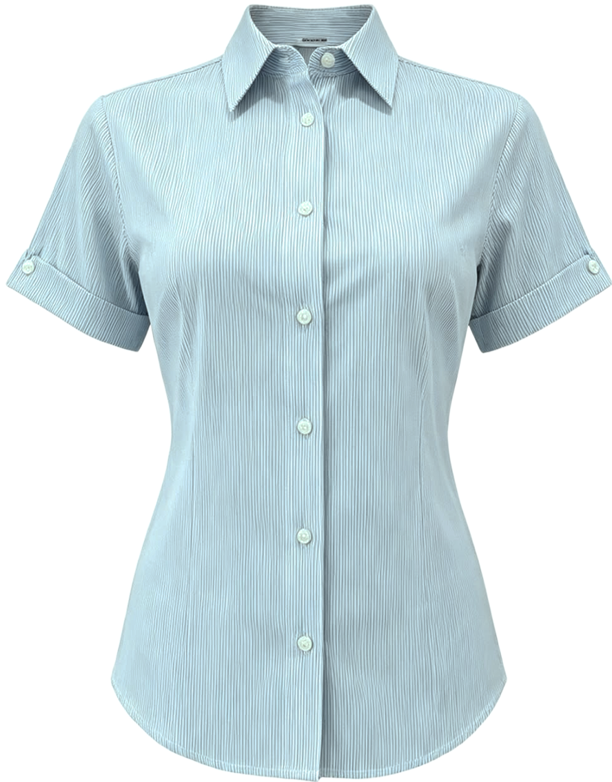 Camisa Rallas Verde Jade