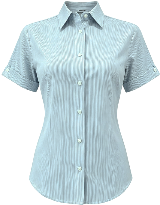 Camisa Rallas Verde Jade