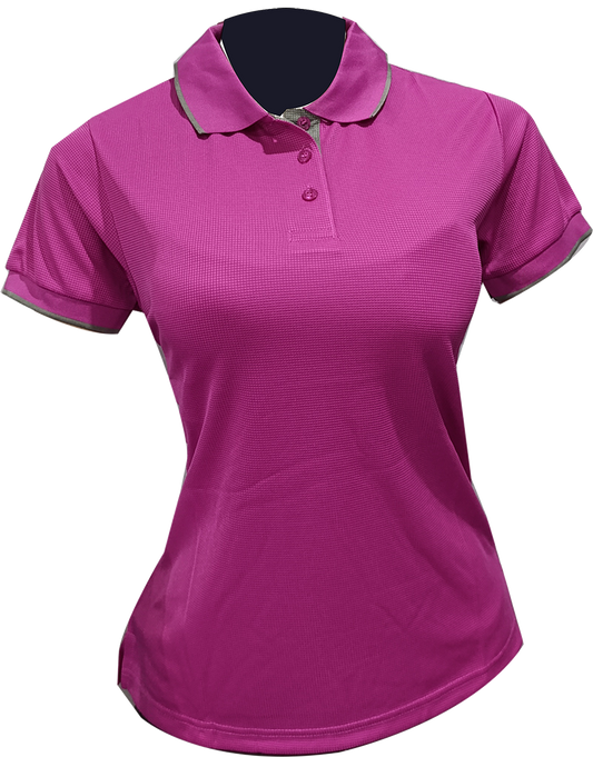 Camisa tipo polo Waffit-Violeta