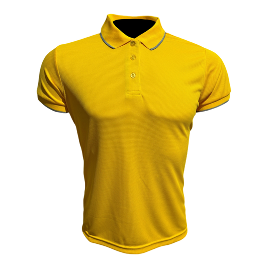 Camisa tipo polo Waffit - Amarillo