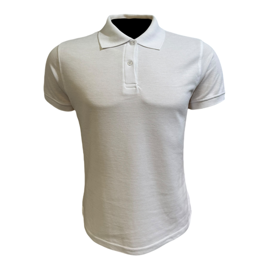 Camisa tipo polo Piqué - Blanco