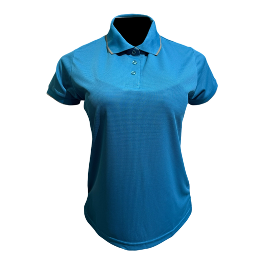 Camisa tipo polo Waffit -Turquesa