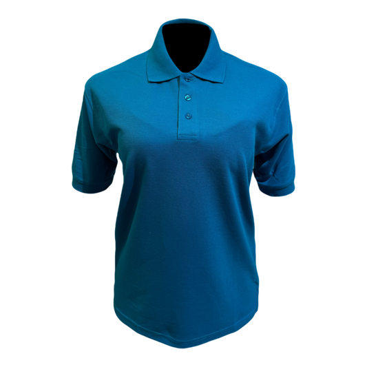 Camisa tipo polo Piqué -Turquesa