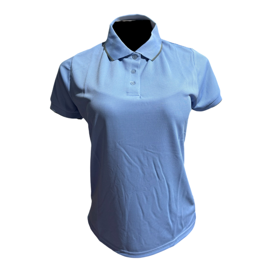 Camisa tipo polo Waffit - Celeste