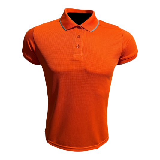 Camisa tipo polo Waffit - Naranja
