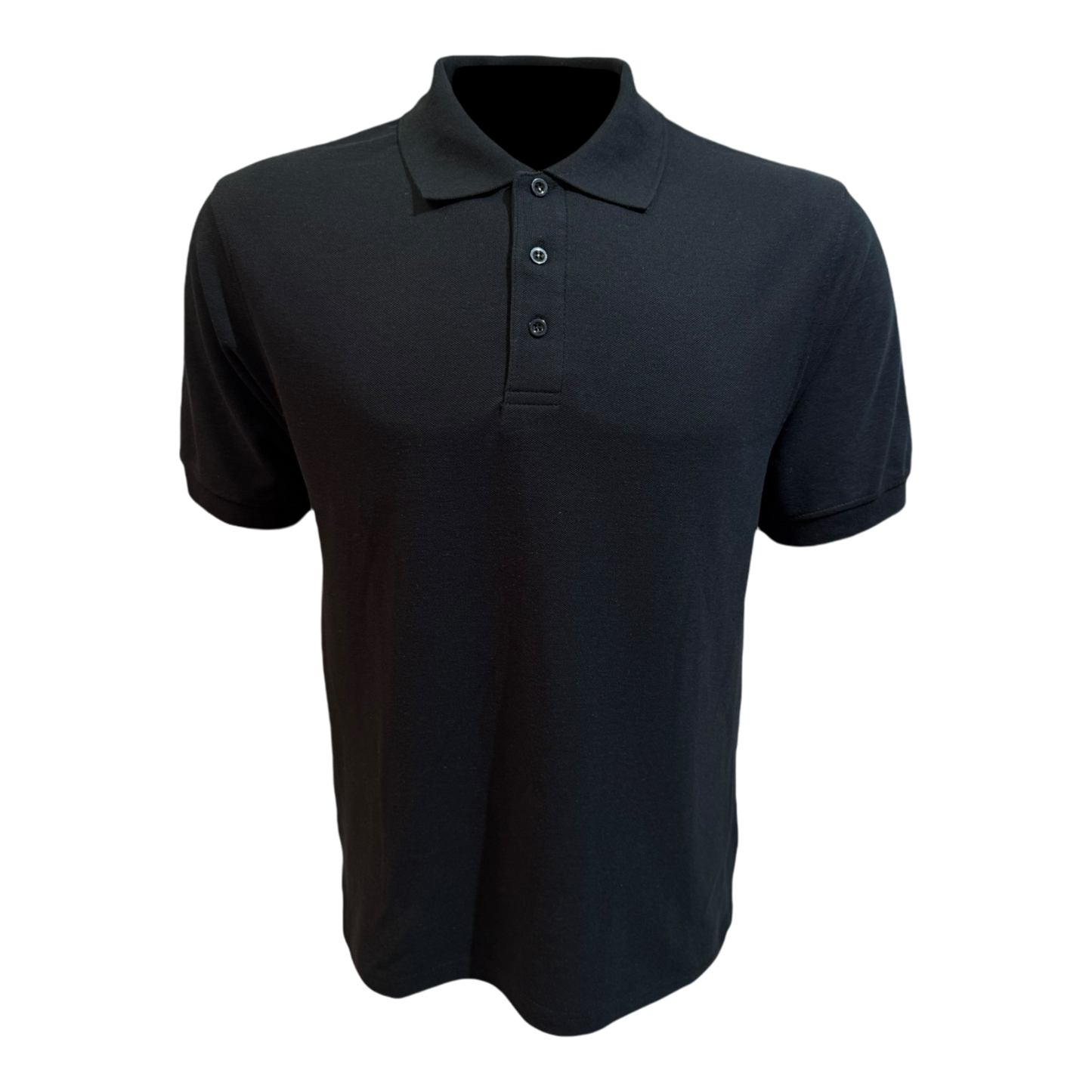 Camisa tipo polo Piqué - Negro