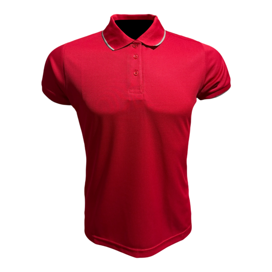 Camisa tipo polo Waffit - Rojo