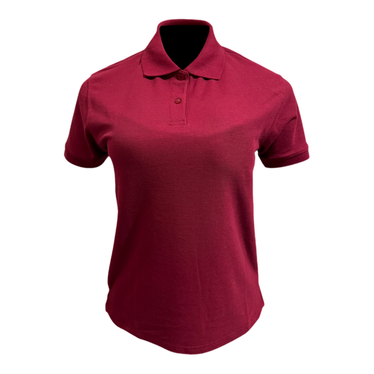 Camisa tipo polo Pique - Vino
